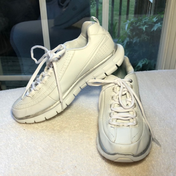 Skechers ELITE White Sneakers - Picture 1 of 8